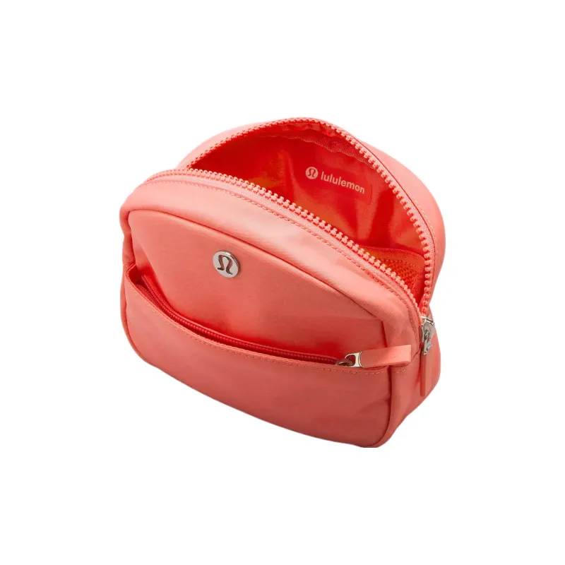 Lululemon Recycled Polyester Spandex Makeup Bags Clutches Mini Women's Creamy Pink-1