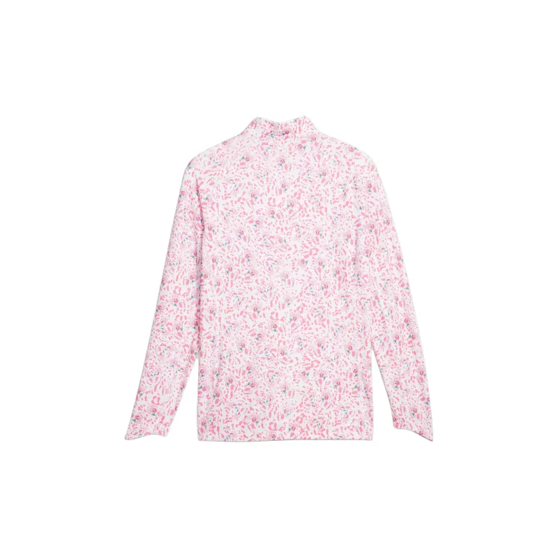 PUMA YouV Mariposa Golf YouV Mariposa Women's Golf Quarter-zip T-Shirt Women's Pink-1