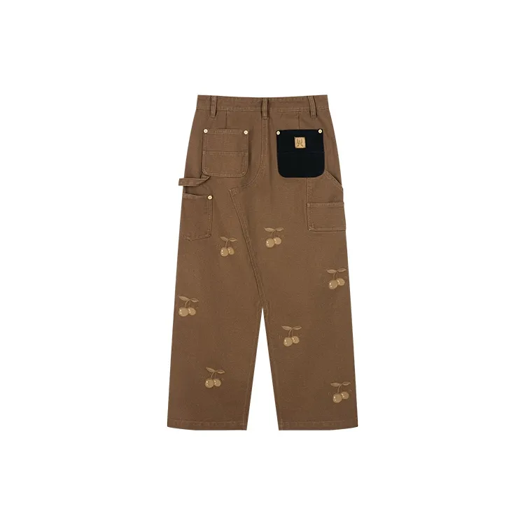 UOOYAA Denim Long Skirt Women's Khaki-1