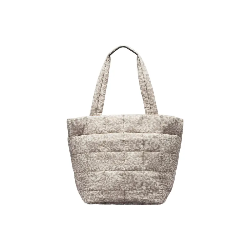 Lululemon Nylon Tote Bag Shopping Bag Shoulder Bag Handbag Women's Leopard White Opal Carbon Powder-1
