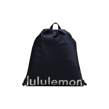 Lululemon Recycled Polyester Gym Bag Small Size Unisex Pure Marine Blue With White Opal