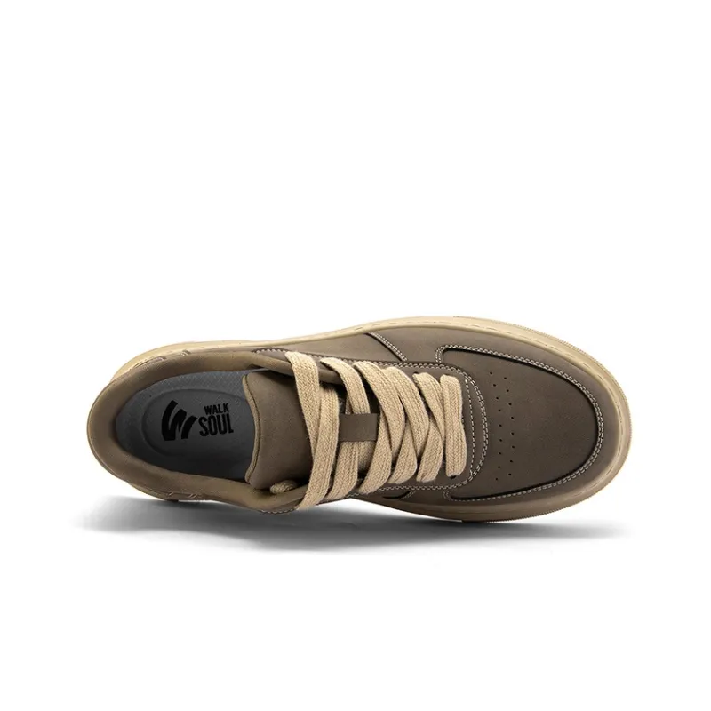 WALK SOUL Anti-Slip Wear-Resistant Breathable Height Increasing Low-Top Skateboard Shoes Men's-14