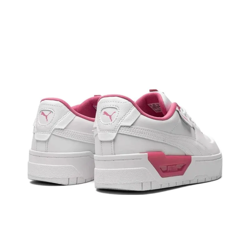 PUMA Cali Cali Dream Pink Wear-resistant And Lightweight Low-Top Skateboard Shoes Women's White-2
