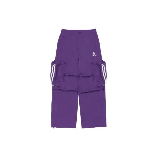 Nerdy Cargo Pants Unisex Purple