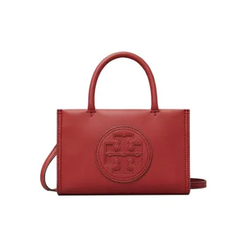 TORY BURCH Ella Synthetic Leather Tote Bag Shopping Bag Shoulder Bag Crossbody Bag Handbag Mini Women's June Raspberry