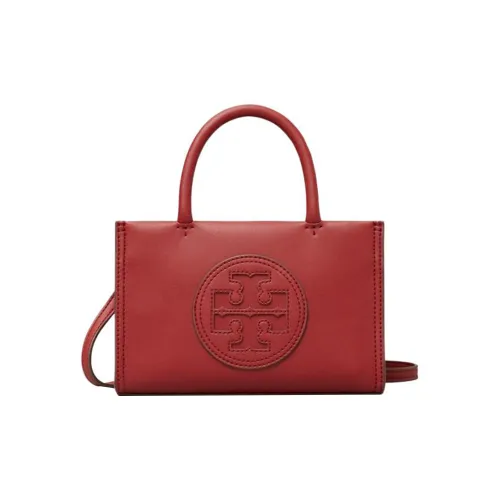 TORY BURCH Ella Synthetic Leather Tote Bag Shopping Bag Shoulder Bag Crossbody Bag Handbag Mini Women's June Raspberry