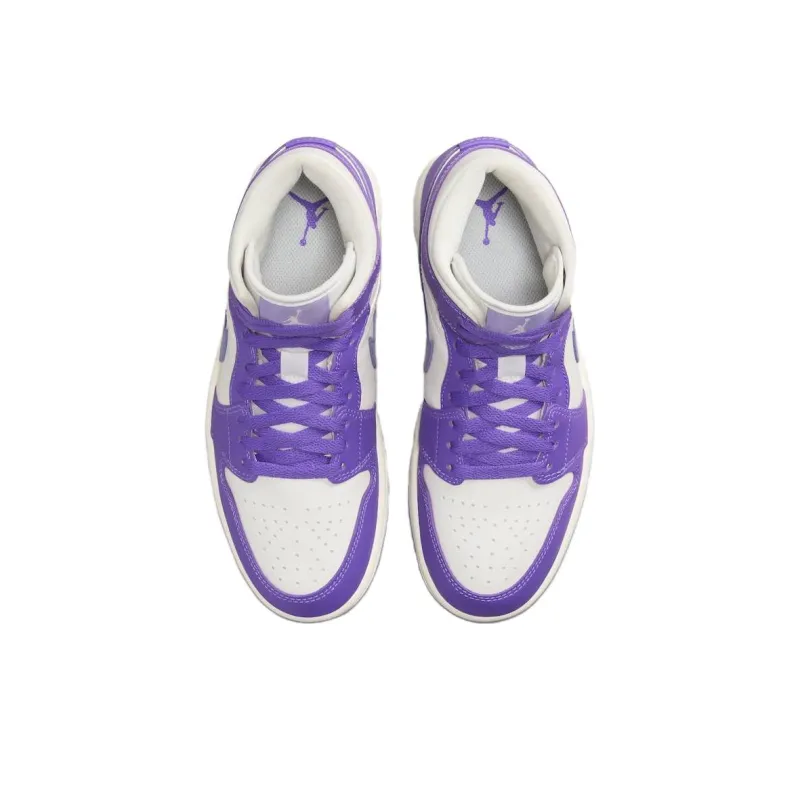 Jordan 1 Mid Action Grape Women's-3