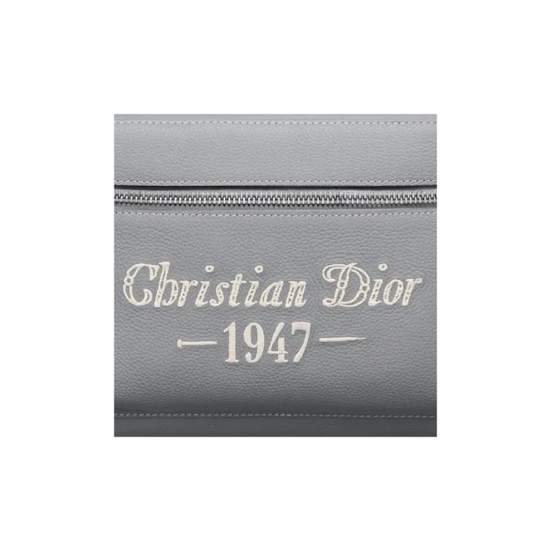 DIOR Cow Leather Backpack Men's Gray-4