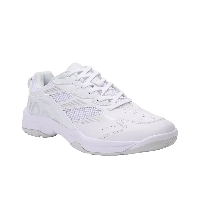 KUMPOO Nebula Slip Resistant, Breathable, And Supportive Low Top Badminton Shoes Unisex White Gray-1