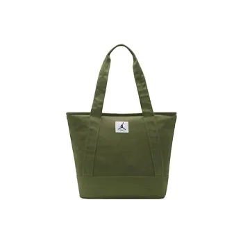 Jordan Fabric Tote Bag Shopping Bag Shoulder Bags Unisex Light Olive
