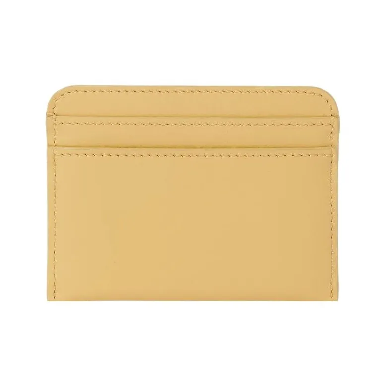 Chloe Bright Calfskin Card Holder Card Holder Women's Honey Gold-2