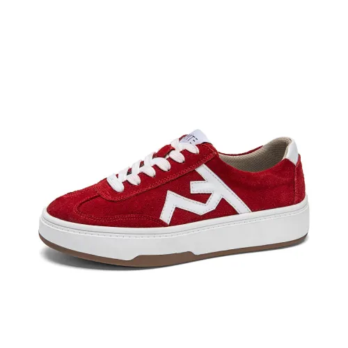 Kayt Kayite Low-Top Skateboard Shoes 3.5cm Women's Red