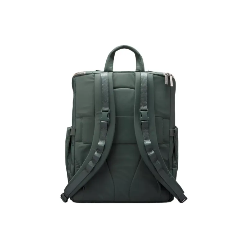 Lululemon Recycled Nylon Baby And Mom Backpack Unisex Dark Color Forest With Silver Water Drops-3