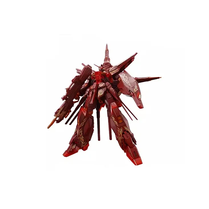 BANDAI MG Gundam Characters God Intent Gundam CROSS CONTRAST COLORS/Transparent Red Model Kits-1