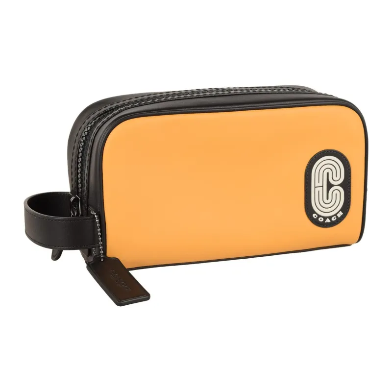 COACH Travel Kit Makeup Bags Yellow-1