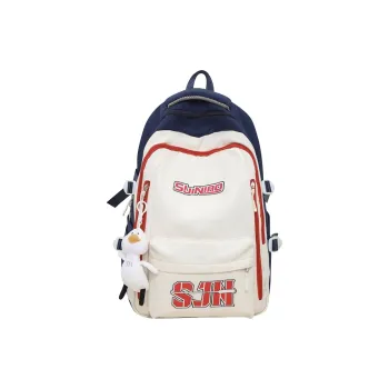 Deli Bear Nylon Backpack Regular Unisex Black/Khaki/Green/White Red/Red Blue