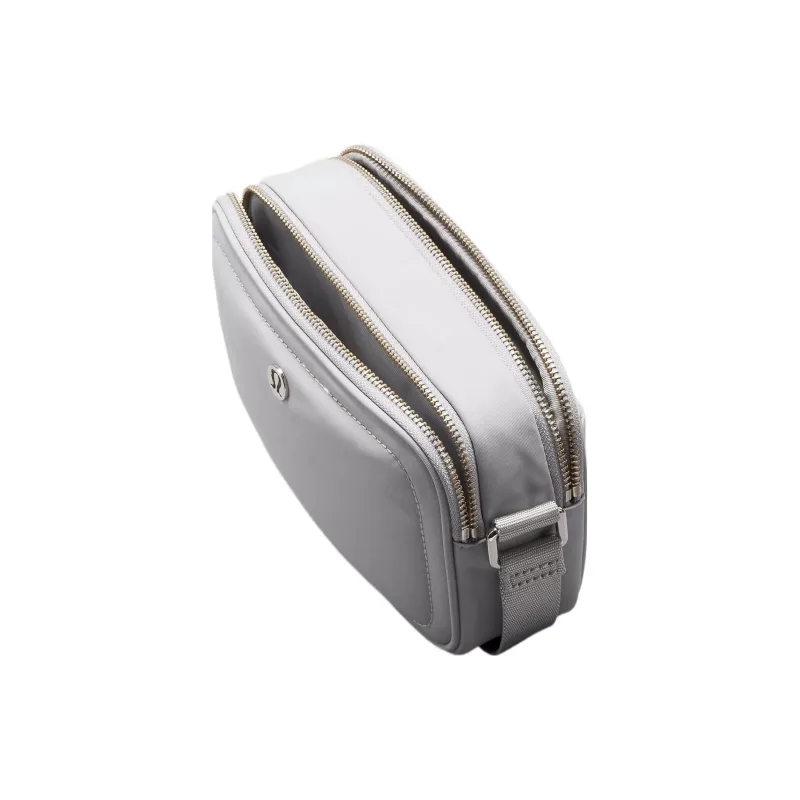 Lululemon Recycled Nylon Camera Bag, Shoulder Bag, Crossbody Bag Regular Unisex Silver Waterdrop-1