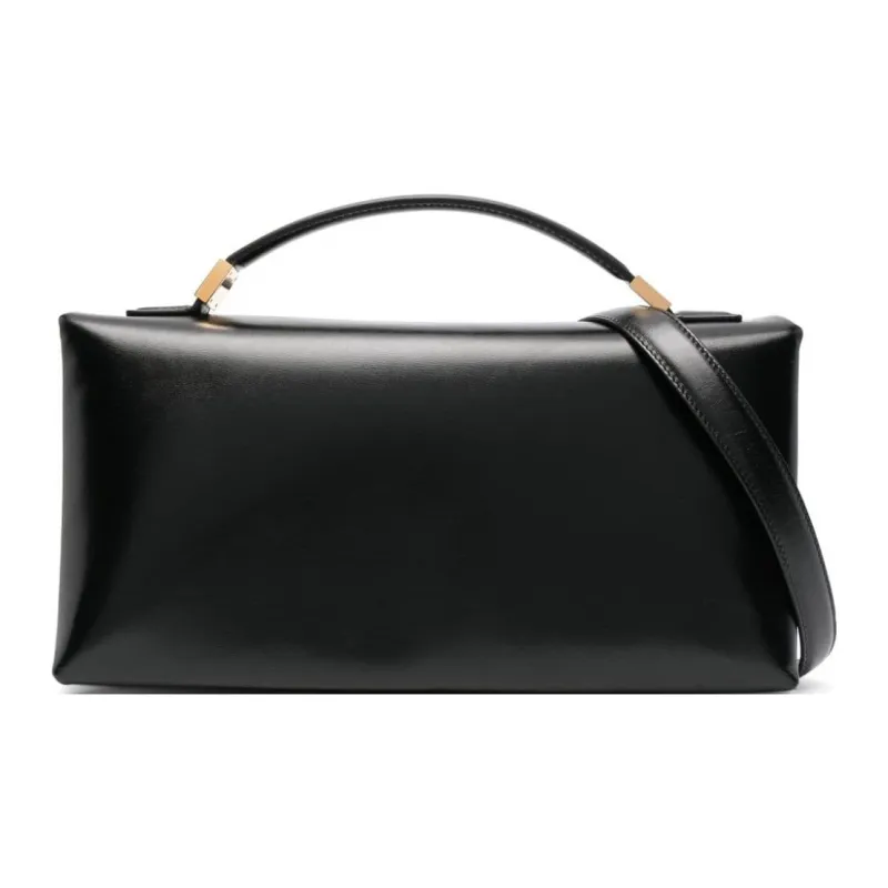 MARNI Prisma Logo-stamp Leather Tote Bag-0