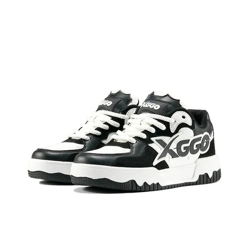 XIANGGUAN XGGO Lightning No.1 Wear Resistant Slip Resistant Low Top Skateboard Shoes Unisex Black-2
