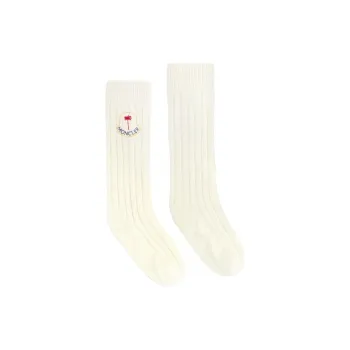 Moncler x PALM ANGELS Mid-Calf Socks Unisex 1 Pack White