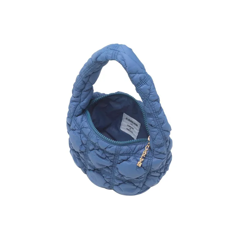 CARLYN Nylon Handbag Mini Women's Denim Blue-2