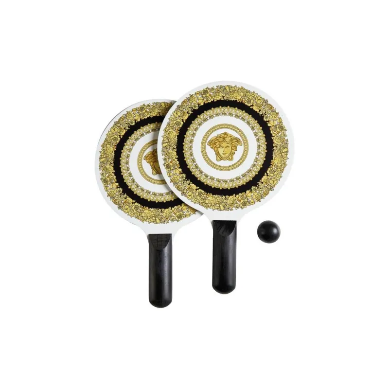 VERSACE Crete De Fleur Ping Pong Paddles Unisex Wooden-4