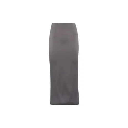 PRADA Casual Long Skirts Women's Iron Gray