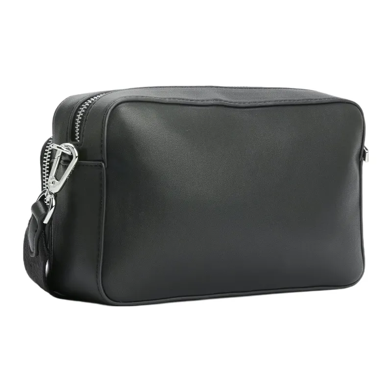 CK/Calvin Klein Recycled Polyester Shoulder Bag Crossbody Bag Large Size Women's Black-1