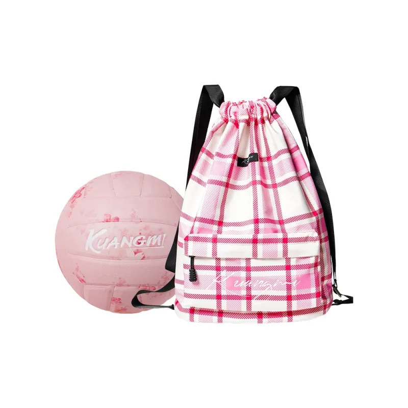 Kuangmi PU Size 5 Ball Middle School Volleyball Unisex Pink-13