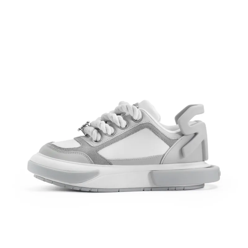 ROLLRULES WAHID Collection Low Top Skateboard Shoes Unisex Gray White-0