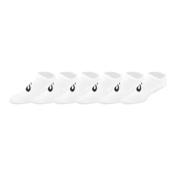 Asics Invasion No Show No-Show Socks Unisex 6 Pack White
