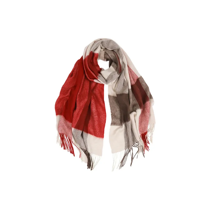 MARJAKURKI Red Scarf Atmosphere Advanced Bamboo Greeting Card Relaxing Noble Literary Intellectual Unisex-2