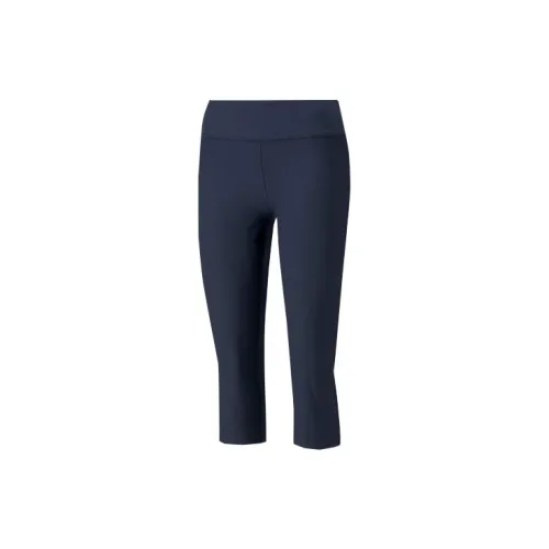 PUMA PWRSHAPE Women's Golf Capri Pants Casual Pants Women's Blue