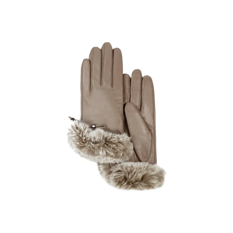 MARJAKURKI Sheepskin Touchscreen Rex Rabbit Fur Autumn Fairy Tale Glove Greeting Card Women's-8