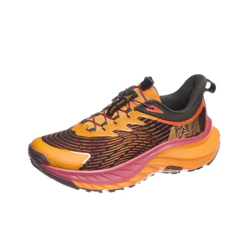 Anta Slip Resistant Low Top Running Shoes Men's Orange Black-0