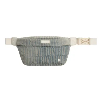 AMIRI Jacquard Denim Sling Bags One Shoulder Crossbody Fanny Pack Men's Clay Indigo