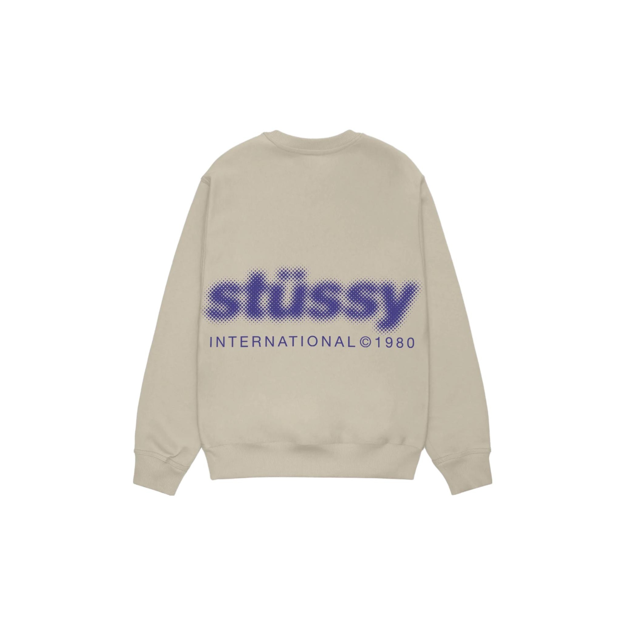 Stussy Blur Crew Black L - POIZON