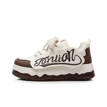 Tonlion Height Increasing Low Top Skateboard Shoes Women's