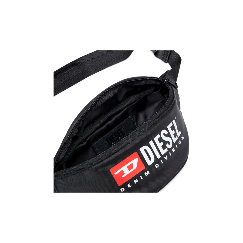DIESEL Polyester Crossbody Bag, Fanny Pack Regular Men's Black-4