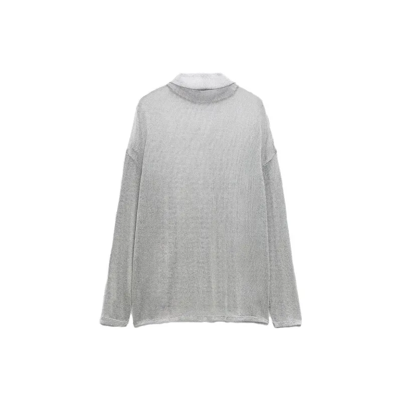 ZARA Shirts Women's Silver-1