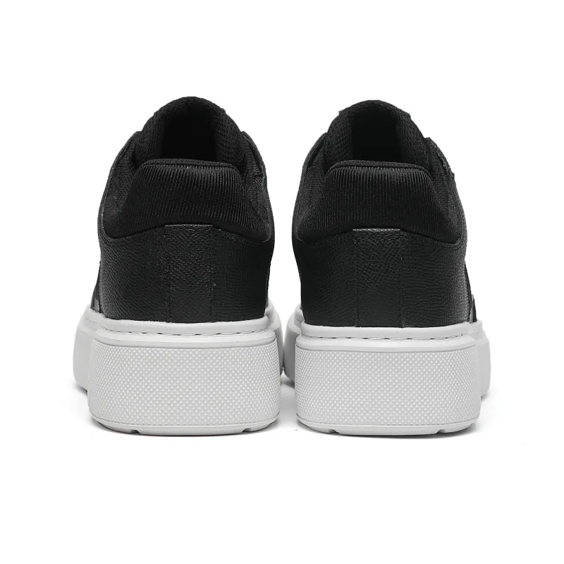 LAILE Low Top Skateboard Shoes Men's Black-3