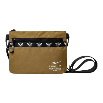 Erke Textile Fabrics Shoulder Bag Crossbody Bag Regular Unisex Brown