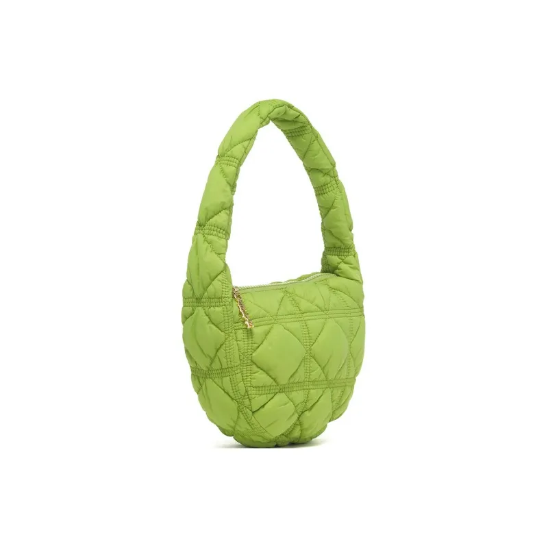 CARLYN Nylon Handbag Mini Women's Mustard Green-1