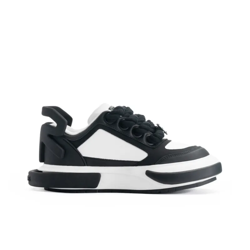 ROLLRULES WAHID Collection Low Top Skateboard Shoes Unisex Black White-1
