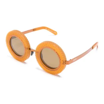 OFF WHITE Chicago Round frame Sunglasses