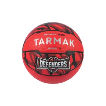 DECATHLON Rubber Basketball Red Black Size 7 Training Unisex