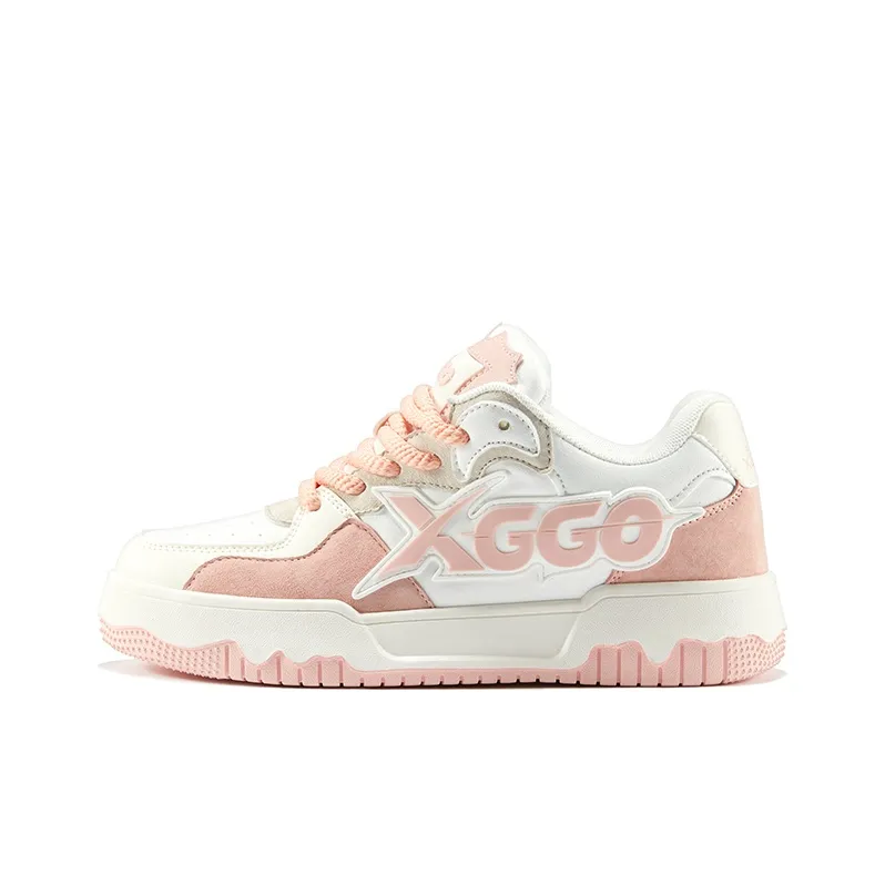 XIANGGUAN XGGO Lightning No.1 Wear Resistant Slip Resistant Low Top Skateboard Shoes Unisex Pink-0