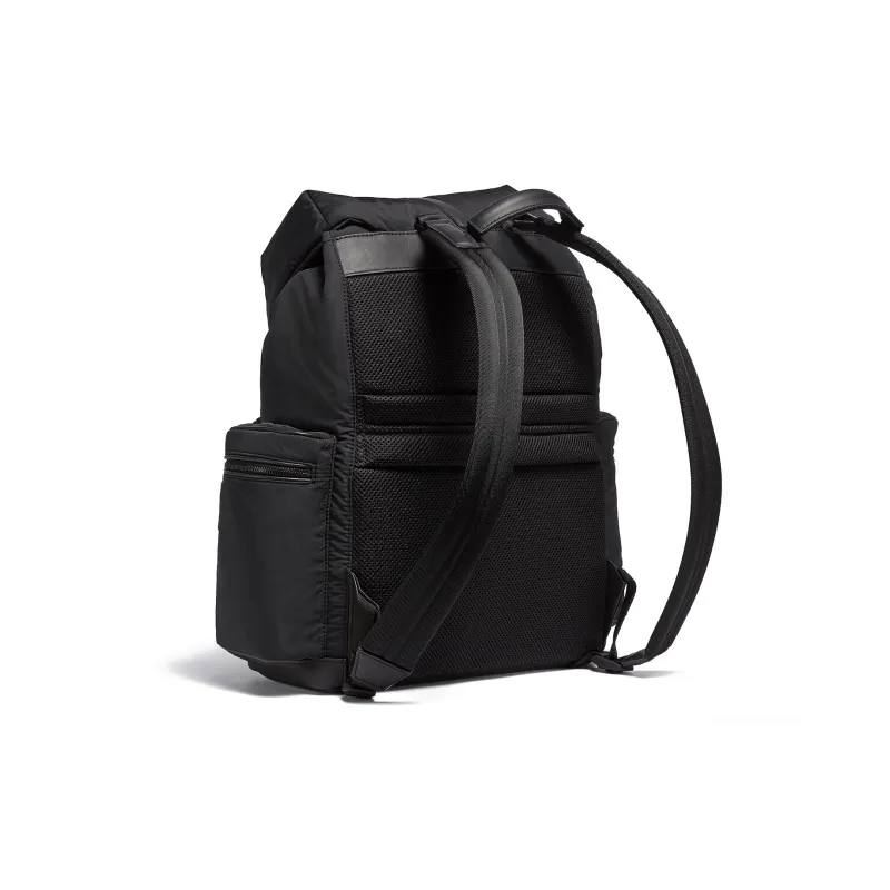 Ermenegildo Zegna Logo Printed Stripe Trim Backpack-1