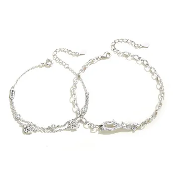 Asia Star 925 Sterling Silver Bracelets Unisex