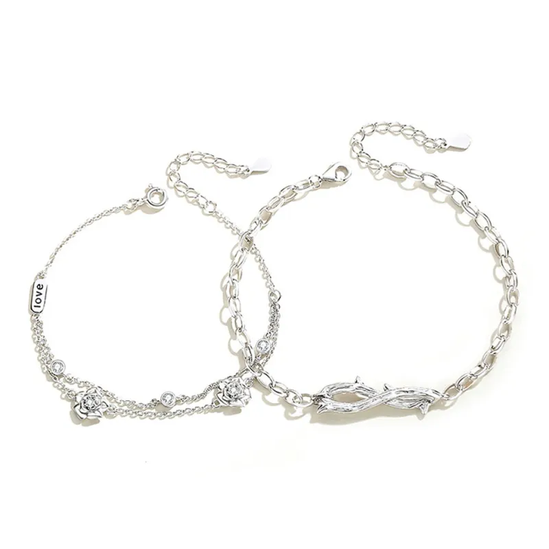Asia Star 925 Sterling Silver Bracelets Unisex-0